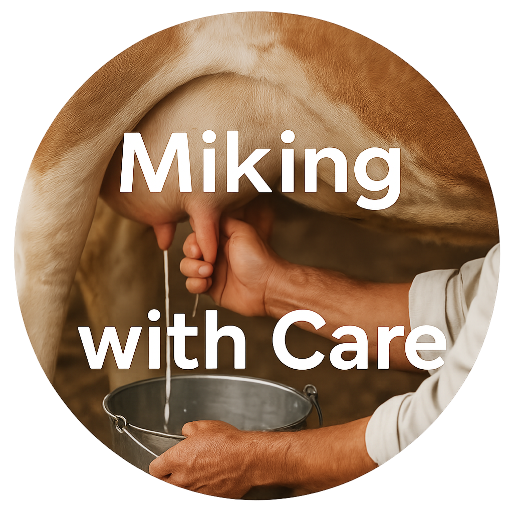 Milking desi cows by hand